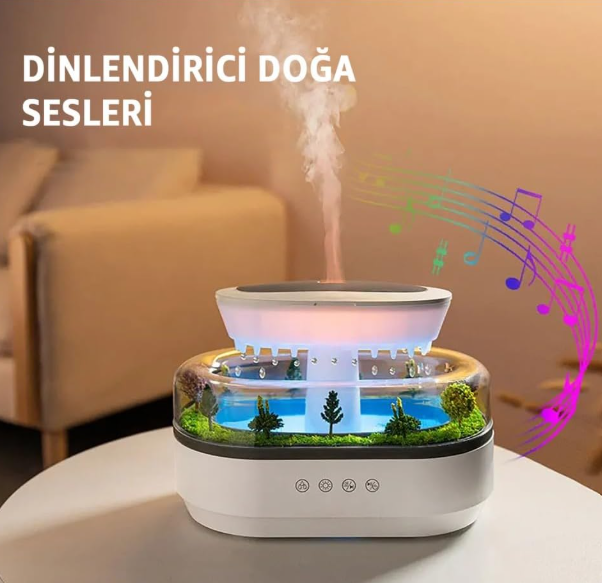 Shopera™ Premium Yağmur Damlacıklı Hava Nemlendiricisi