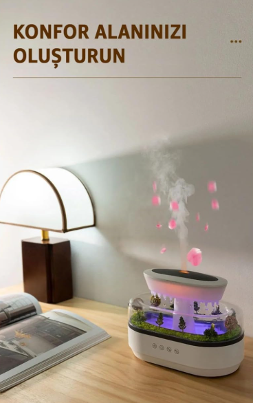 Shopera™ Premium Yağmur Damlacıklı Hava Nemlendiricisi