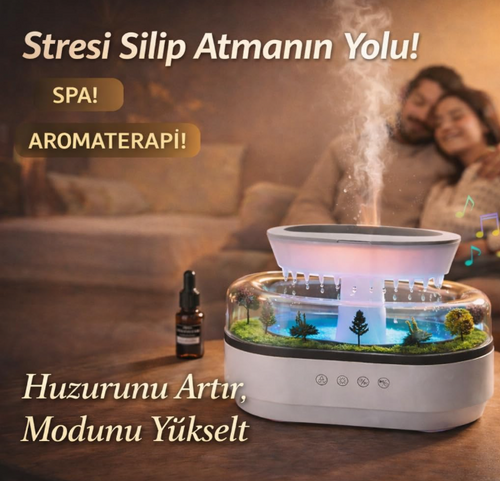 Shopera™ Premium Yağmur Damlacıklı Hava Nemlendiricisi